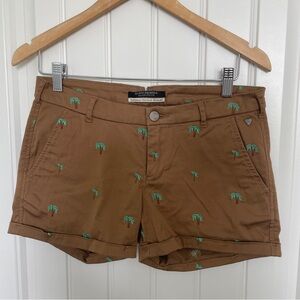 🍀Scotch & Soda Brown Palm Tree Women's Shorts